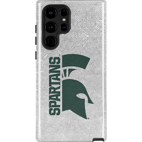 Michigan State University Spartans Half Logo Galaxy Cases